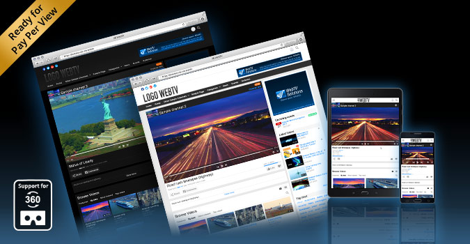 WS.WebTV Professional is a complete, and easy to use, Video CMS (online video platform) with HTML5 and Flash video playback support. Now with support for 360 + VR video.