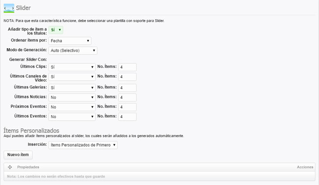 Slider de categoría