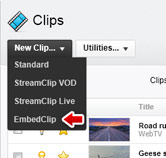 Creating an EmbedClip