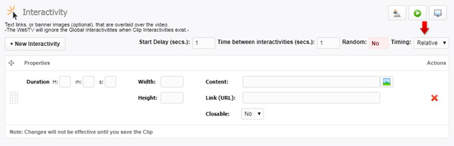 Interactivity: Relative Timing