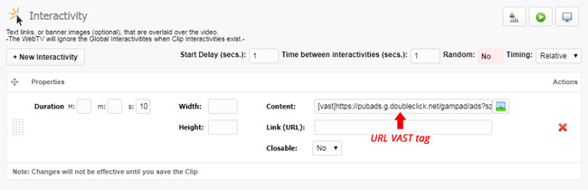 Interactivity: VAST Overlays