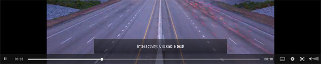 Clip Interactivity sample: text