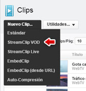 Creando un StreamClip VOD