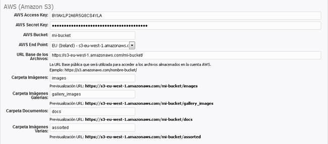 Almacenamiento de archivos: Amazon S3