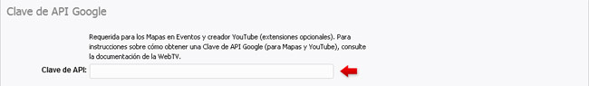 Introduciendo la Clave de API Google