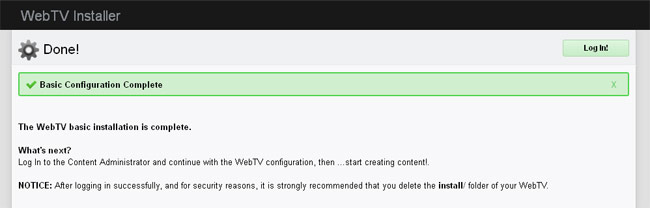 WS.WebTV installer: done