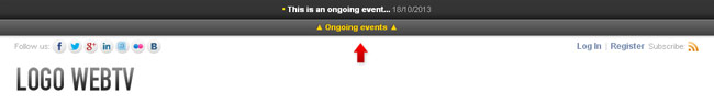 Example of ongogin event notification