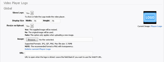 PlayerLogo: Global Settings