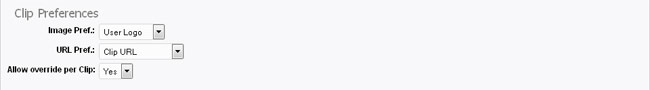 PlayerLogo: Clip Preferences