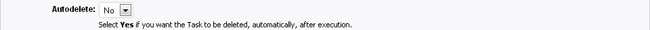Autodeletion of the tasks