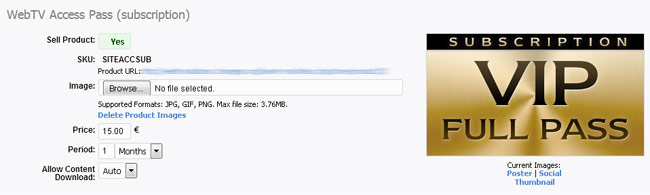 Product: WebTV Access Pass (subscription)
