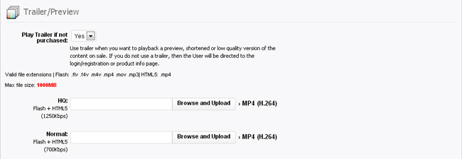 Putting a clip on sale: Adding a Trailer