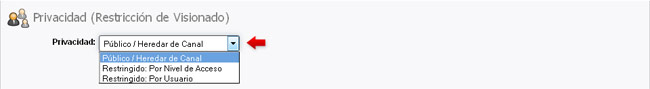 Privacidad: Público