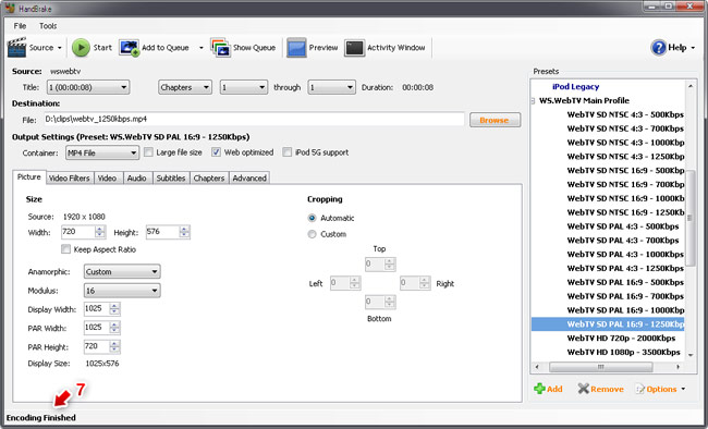 HandBrake, Windows. Done